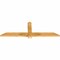 Ekena Millwork Eugene Rough Sawn Timber Gable Bracket, Western Red Cedar, 60"W x 20"H x 2"D x 4"F, 8/12 Pitch GBW060X20X0204EUG00RWR - alternate 3
